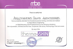 Сертификат Therma-Skin