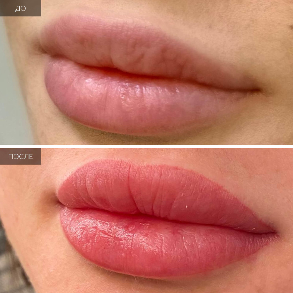 Акварельная техника перманентного макияжа губ фото