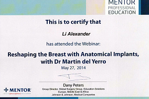 Сертификат Mentor professional education